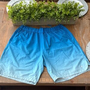 Blue Gradient athletic shorts ( Russel )